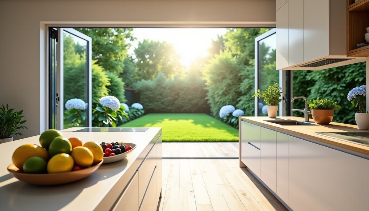 Cuisine ouverte sur jardin : astuces pour allier fraîcheur et hygiène parfaite
