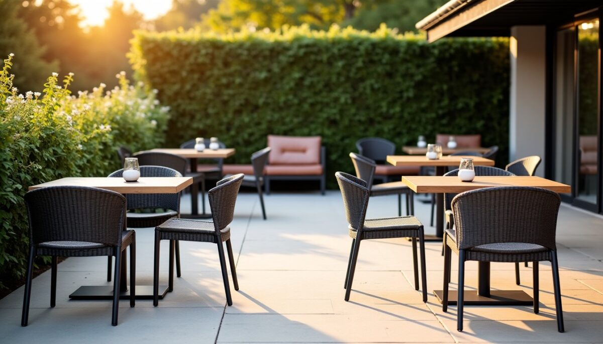 Guide pratique pour sélectionner le mobilier CHR parfait pour votre terrasse